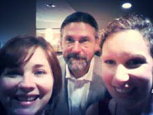 Selfie with Megan Sayer and the talented John D. Blase (poet, author, editor, gentleman). 